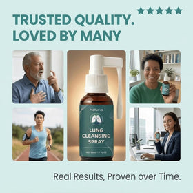 Spray Purifiant des Poumons Naturva sur fond neutre