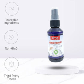 Spray Silver Biotics 10 PPM sur fond blanc