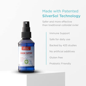 Spray Silver Biotics 10 PPM sur une table