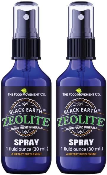 Spray Zeolite Noir 1 oz vue avant avec pompe