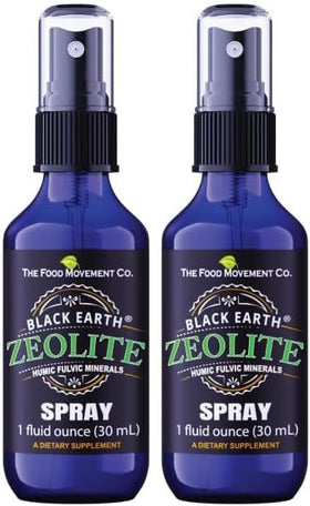 Spray Zeolite Noir 1 oz vue avant avec pompe