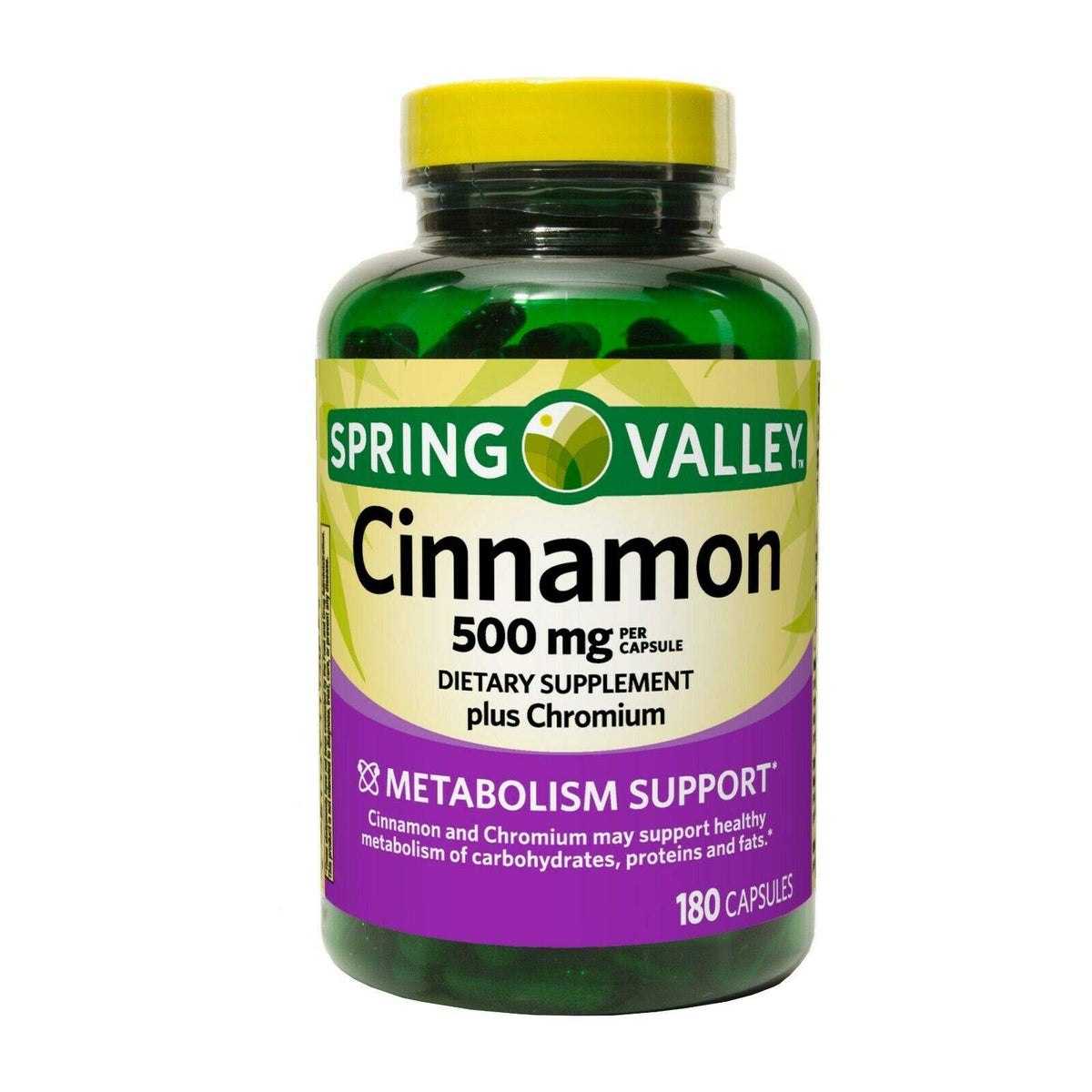 Spring Valley Complément Alimentaire Cannelle 500 mg vue avant