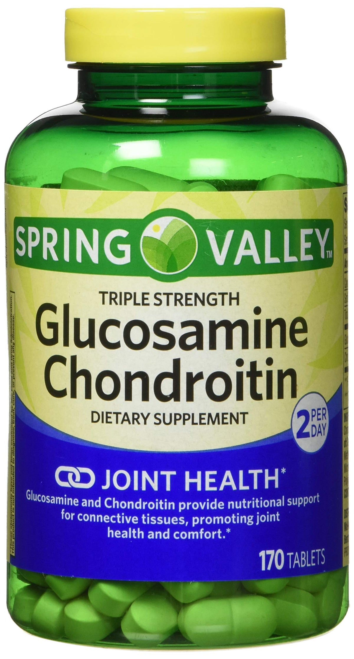 Spring Valley Glucosamine Chondroitin 340 comprimés pack avant