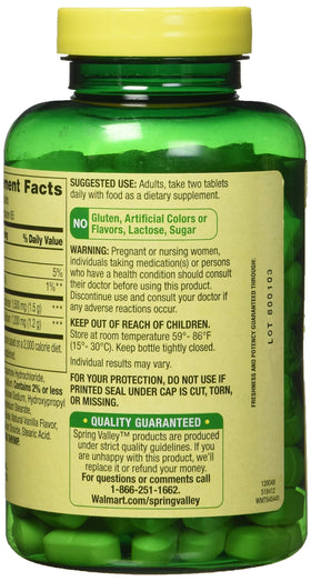 Spring Valley Glucosamine Chondroitin 340 comprimés vue supérieure