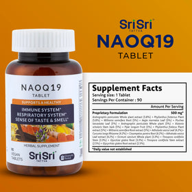 Sri Sri Products NAOQ19 complément alimentaire 90 capsules vue arrière