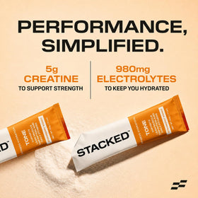 STACKED FITNESS HYDRATION Mélange de Créatine + Électrolytes 18 Sachets