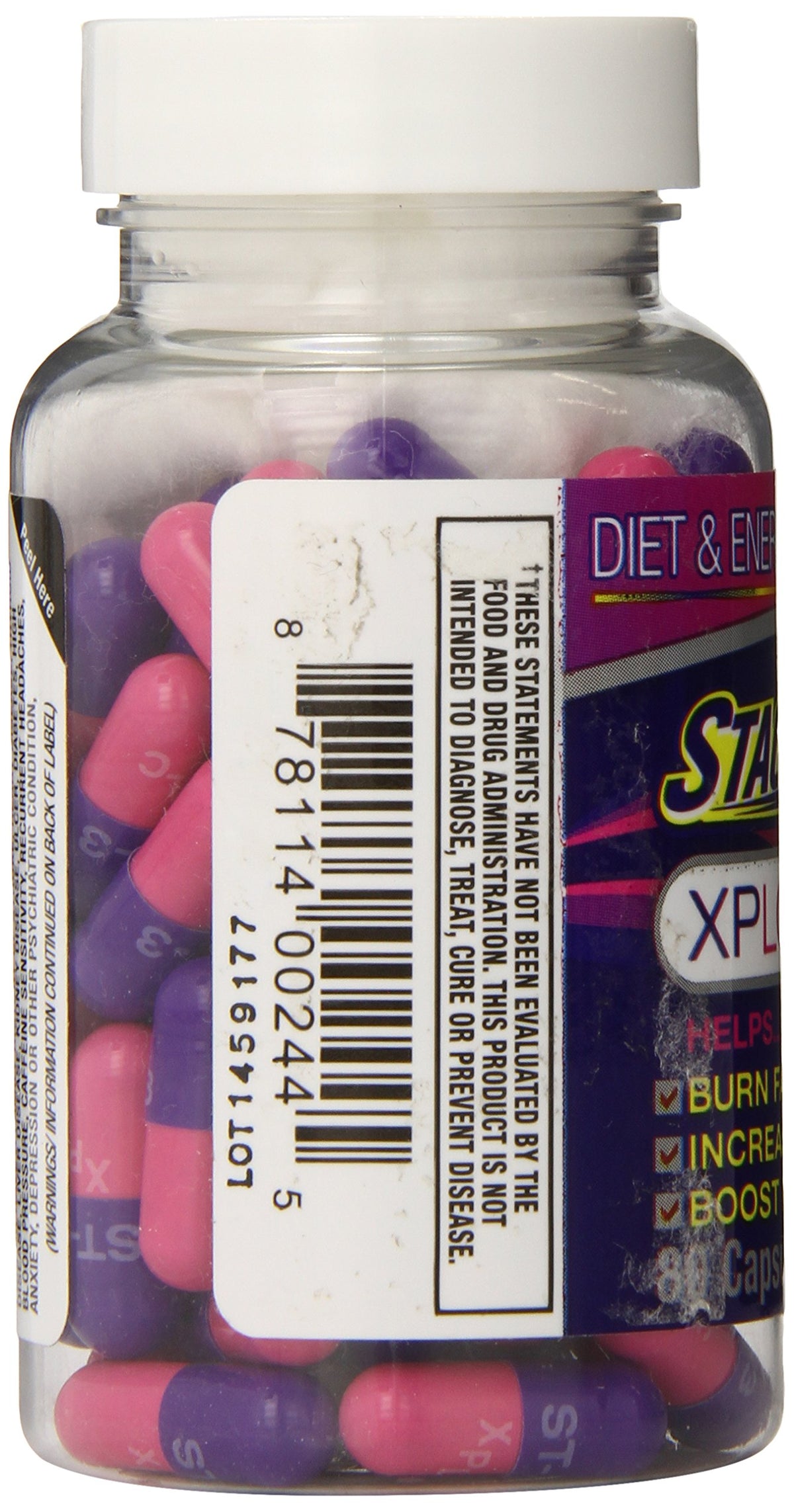 STACKER 2 Stacker 3 XPLC 80 Capsules avec dosage visible