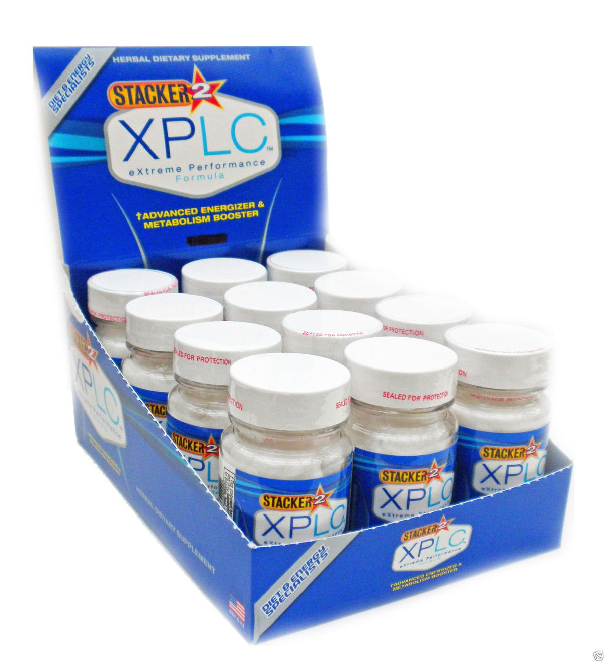 STACKER 2 XPLC boîte de 12 bouteilles contenant 240 gélules