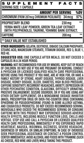 Stacker 3 XPLC Complément Alimentaire 100g Capsules et emballage