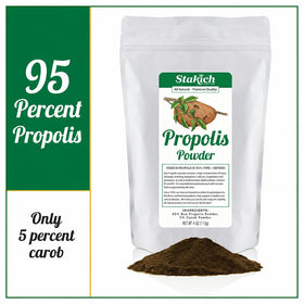 Stakich Poudre de Propolis d'Abeille 95% Pure avec cuillère