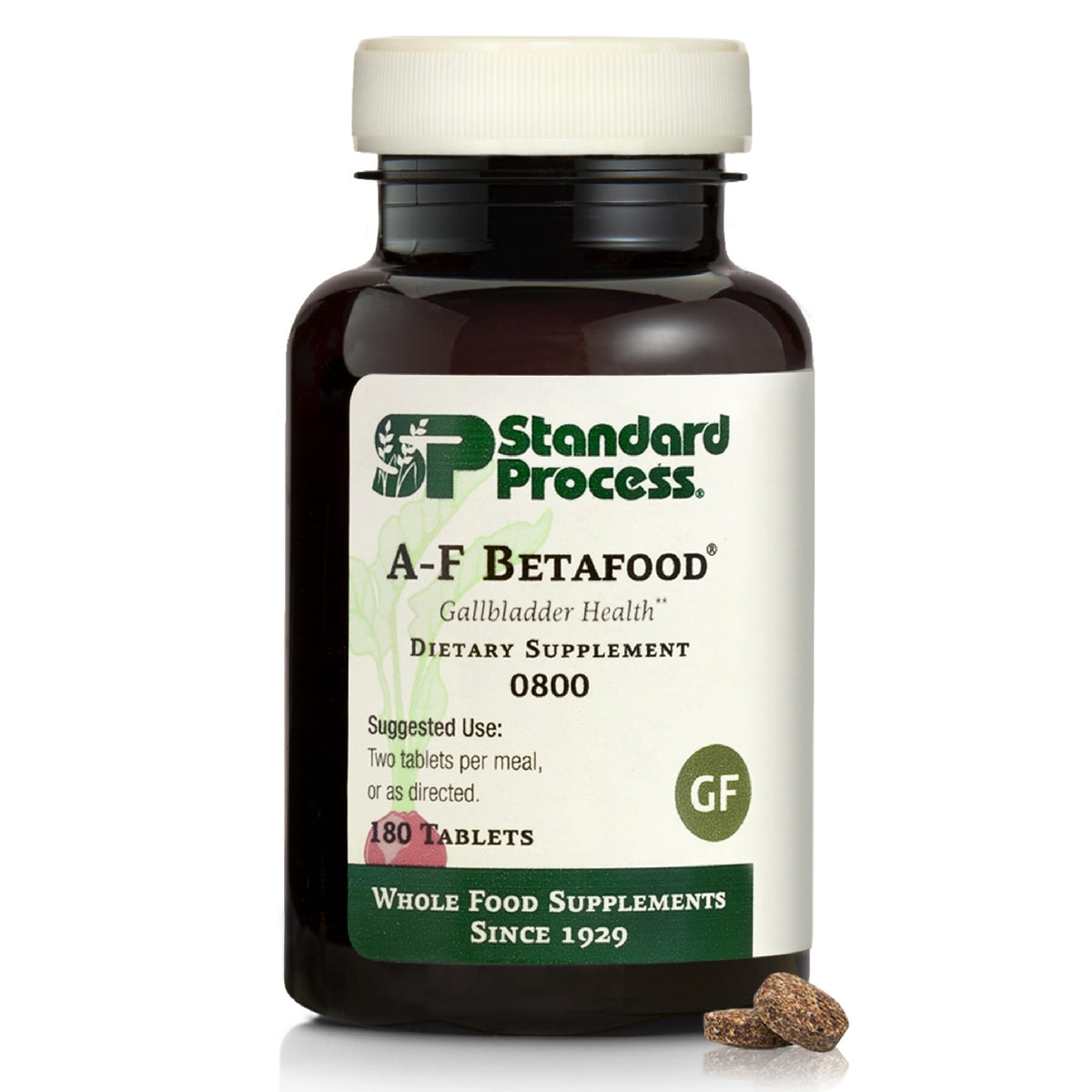 Standard Process A-F Betafood comprimés 180 devant l'emballage