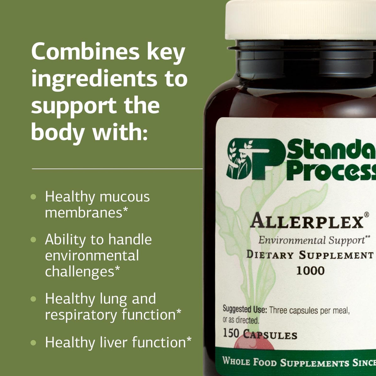 Standard Process Allerplex 150 Capsules - capsules à l'intérieur du flacon