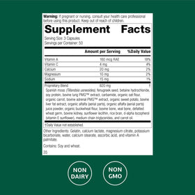 Standard Process Allerplex 150 Capsules - vue arrière de l'emballage