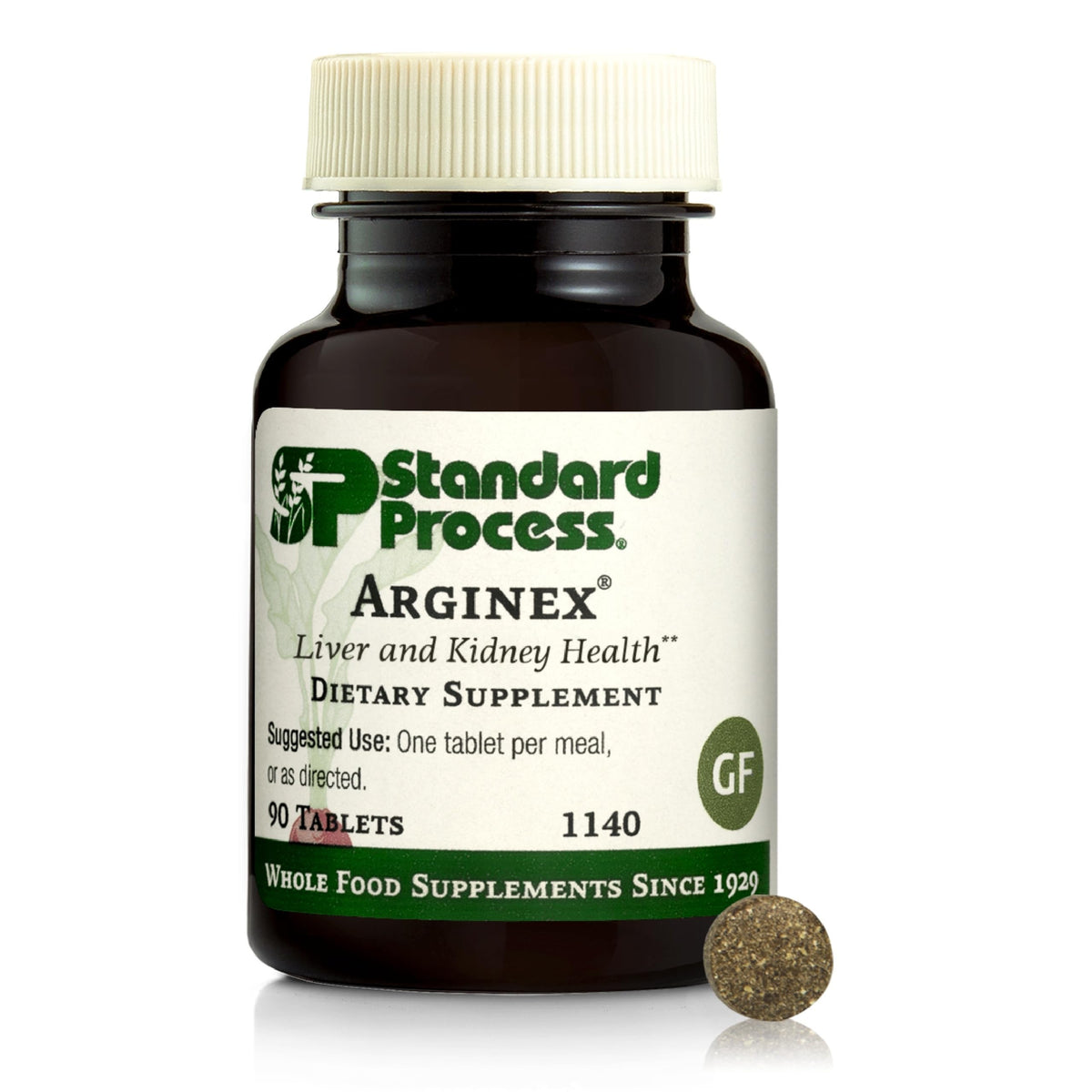 Standard Process Arginex 90 comprimés vue de face avec étiquette