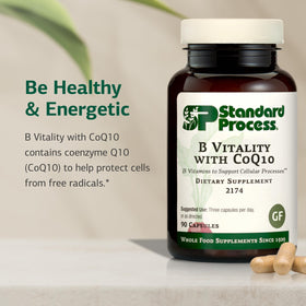 Standard Process B Vitality 90 capsules sur un fond blanc
