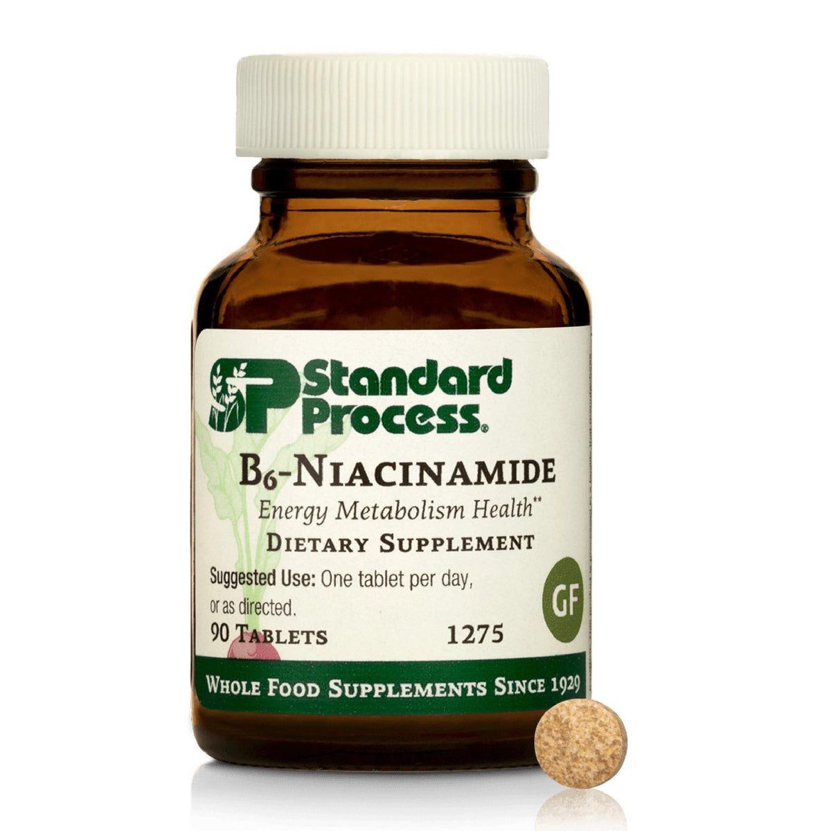 Standard Process B6-Niacinamide 90 tablettes vue de face