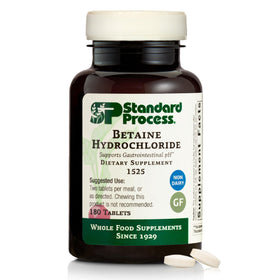 Standard Process Betaine Hydrochloride 180 comprimés en boîte
