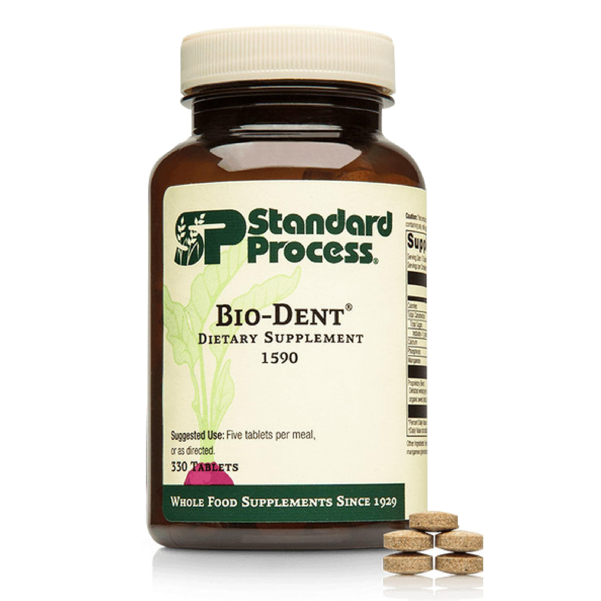 Standard Process Bio-Dent 330 Tablettes devant l'emballage
