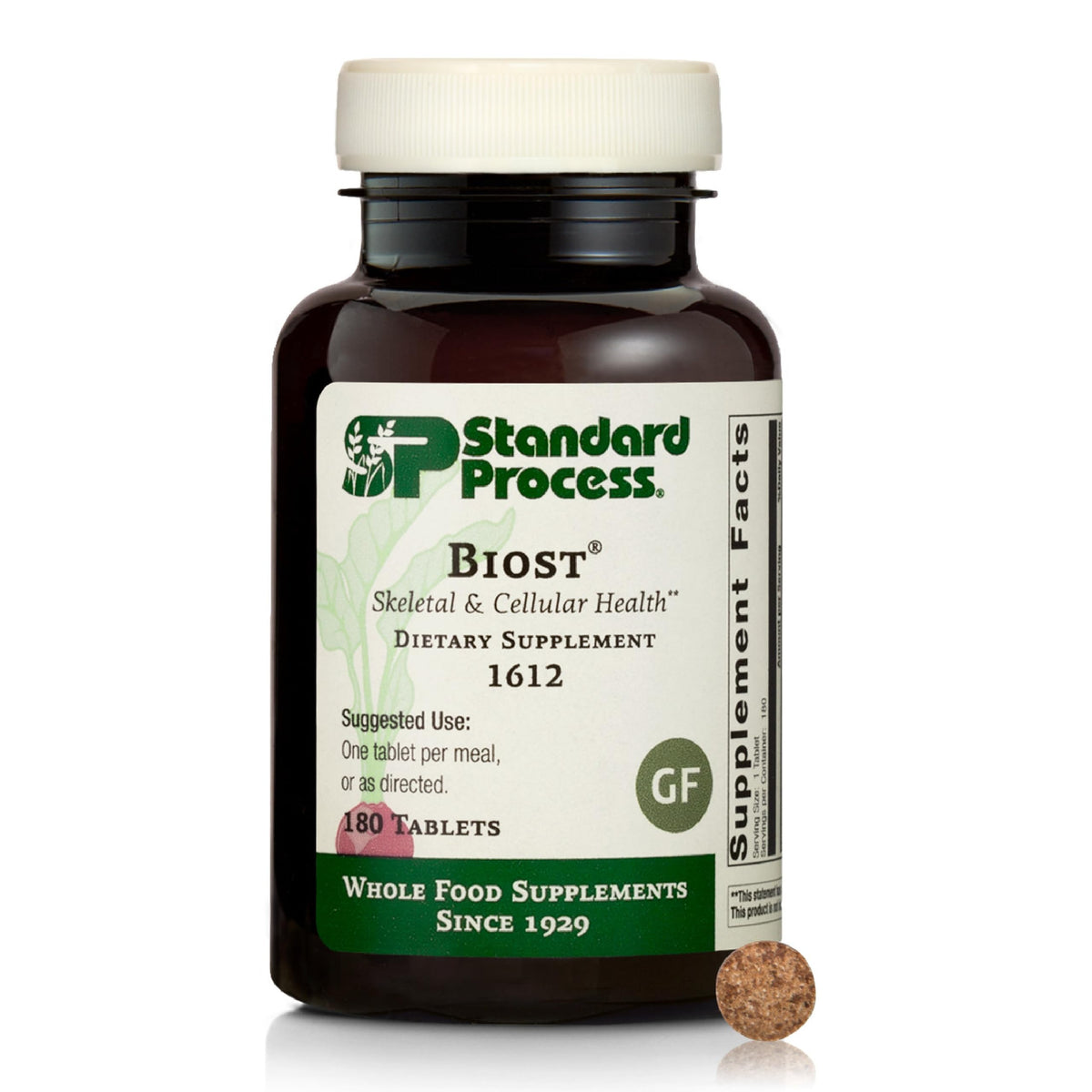 Standard Process Biost 180 comprimés vue avant avec étiquette