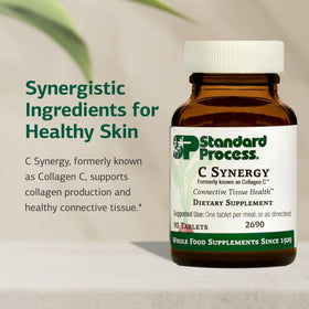 Standard Process C Synergy comprimés sur une table