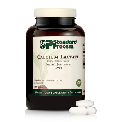 Standard Process Calcium Lactate 360 comprimés, vue de face de l'emballage