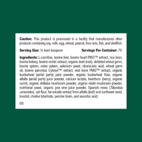 Standard Process Canine Support 100 g dosage avec cuillère