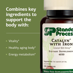 Standard Process Catalyn avec Fer 150 capsules arrière