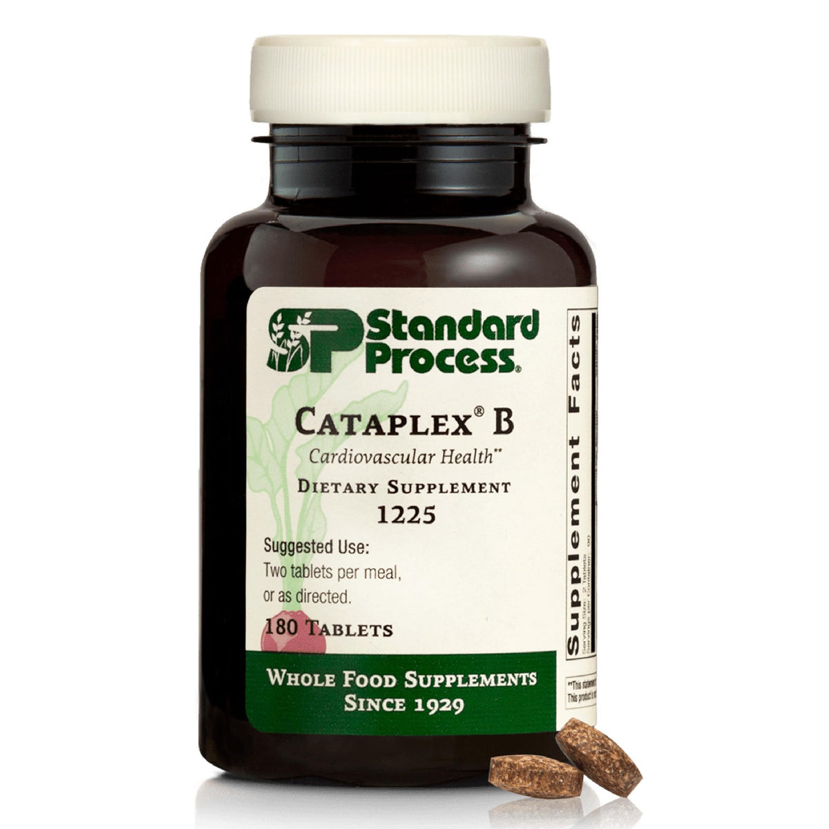 Standard Process Cataplex B 180 comprimés, vue de face