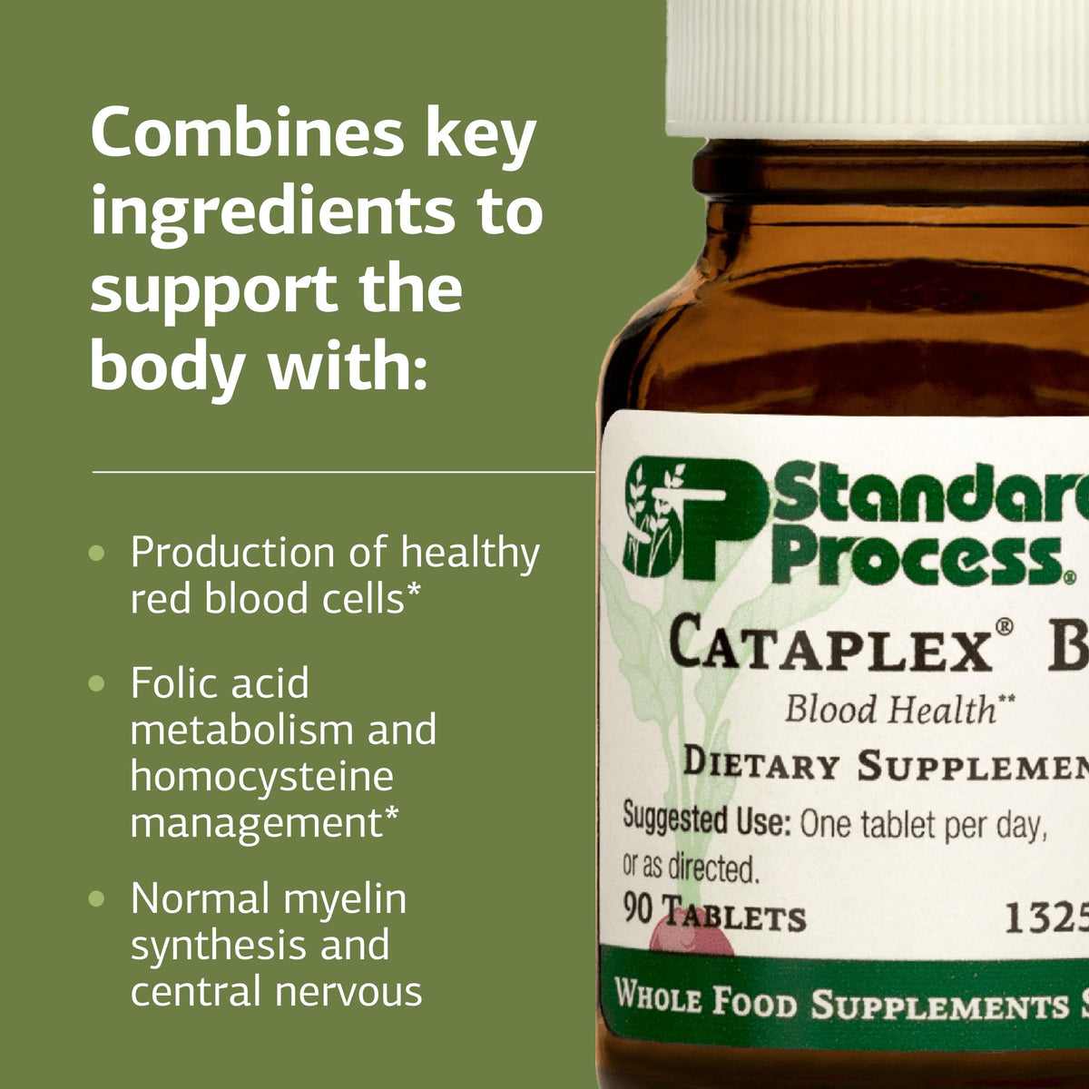 Standard Process Cataplex B12 vue de côté