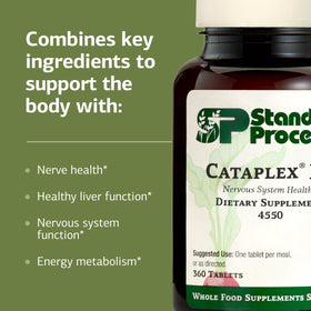 Standard Process Cataplex B2 boîte ouverte avec comprimés