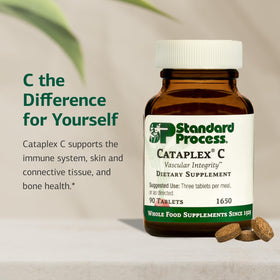 Standard Process Cataplex C comprimés sur une surface