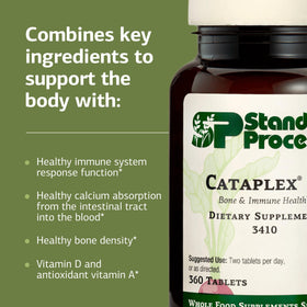 Standard Process Cataplex D comprimés dans un bol
