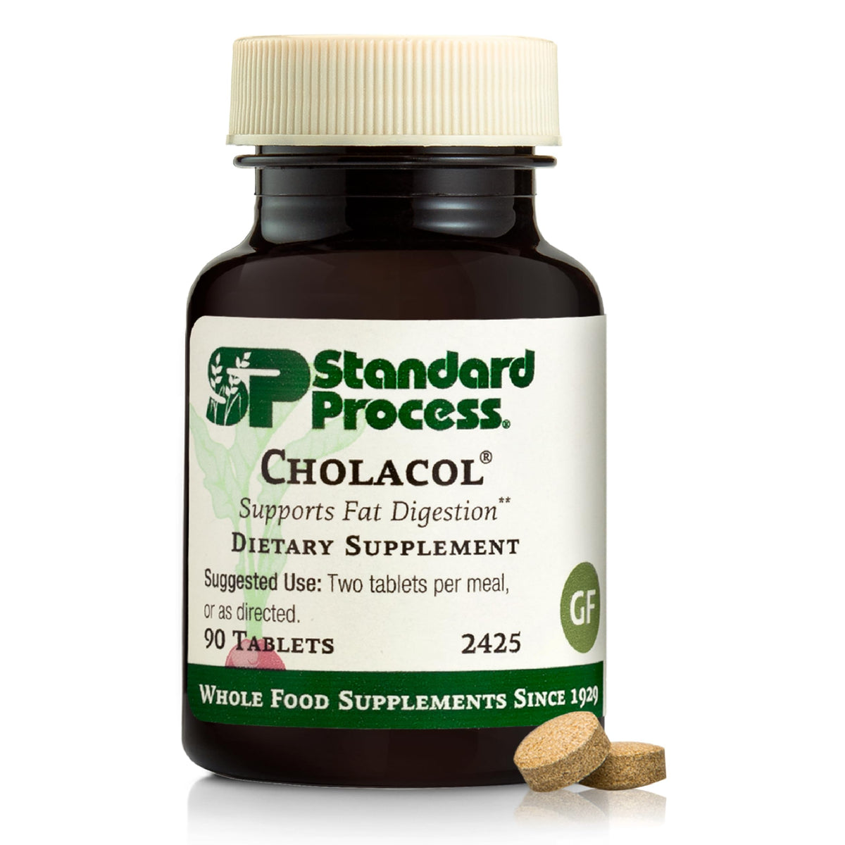 Standard Process Cholacol 90 comprimés, vue de face