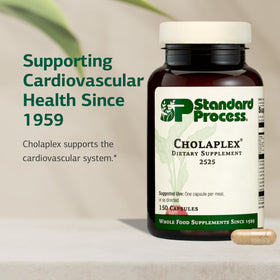 Standard Process Cholaplex capsule en gros plan