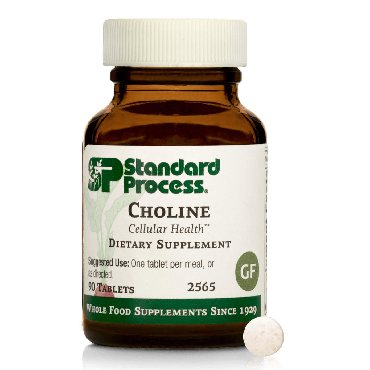 Standard Process Choline 90 tablettes vue avant du produit