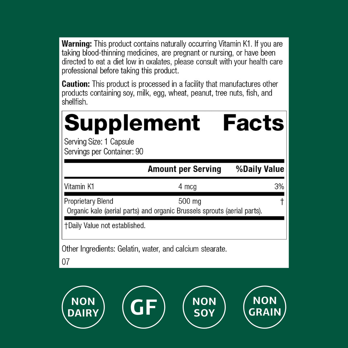 Standard Process Cruciferous Complete boîtage et capsules