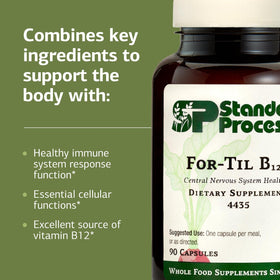 Standard Process For-Til B12 90 capsules avec étiquette visible