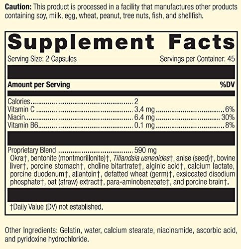 Standard Process Gastrex 90 capsules sur une table