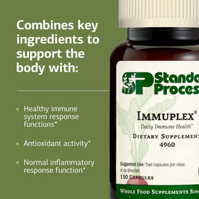 Standard Process Immuplex capsules avec des ingrédients