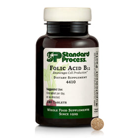 Standard Process Inc. Acide Folique B12 180 comprimés vue avant