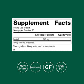Standard Process Inositol comprimé sur fond blanc