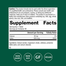 Standard Process Prolamine Iodine boîte de 90 comprimés