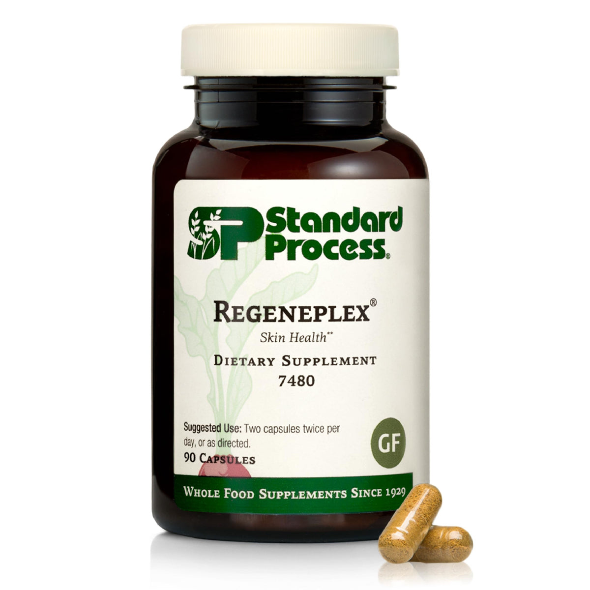 Standard Process Regeneplex 90 Capsules vue avant avec étiquette