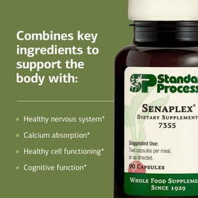 Standard Process Senaplex 90 capsules vue de dessus