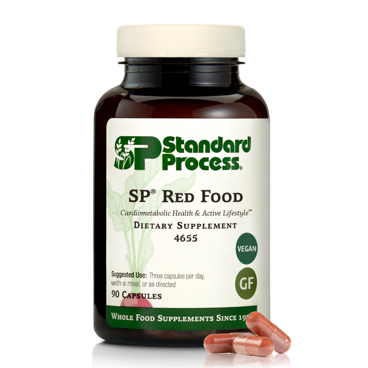 Standard Process SP Red Food 90 capsules vue de face