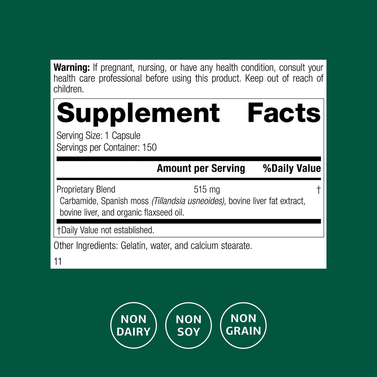 Standard Process Super-EFF 150 Capsules arrière