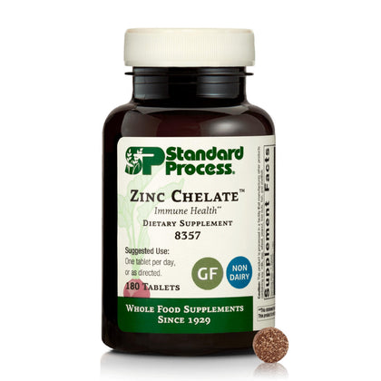 Standard Process Zinc Chelate 180 comprimés vue de face