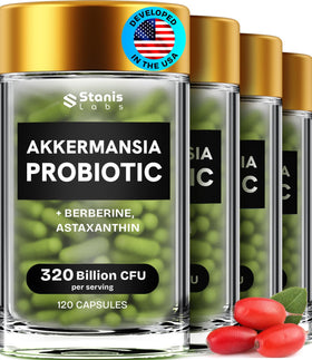 Stanis Labs Akkermansia Muciniphila Probiotiques 480 capsules vue avant