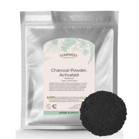 Starwest Botanicals poudre de charbon actif 508g vue de face