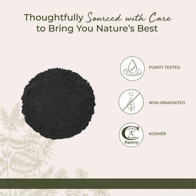 Starwest Botanicals poudre de charbon actif 508g vue latérale